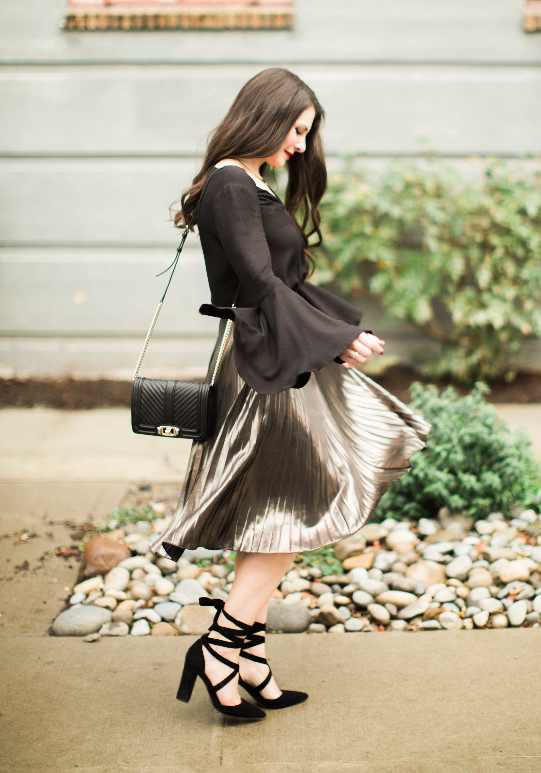 metallic skirt outfit ideas Black Friday Shop Now