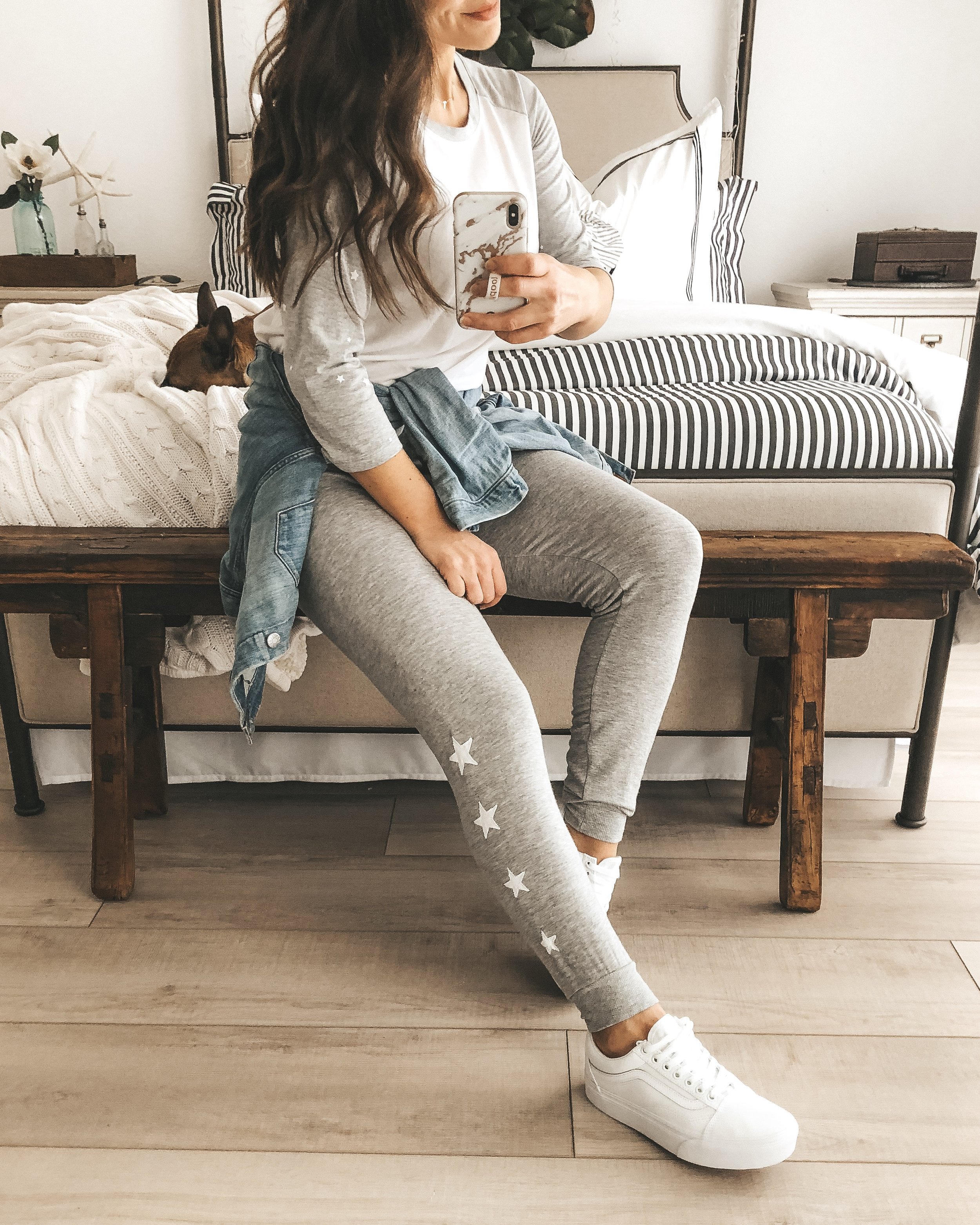 all white old skool vans outfit