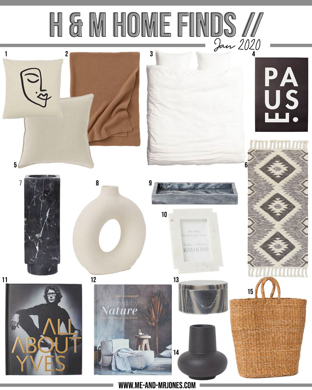 H&M HOME FINDS // JANUARY 2020 — Me and Mr. Jones