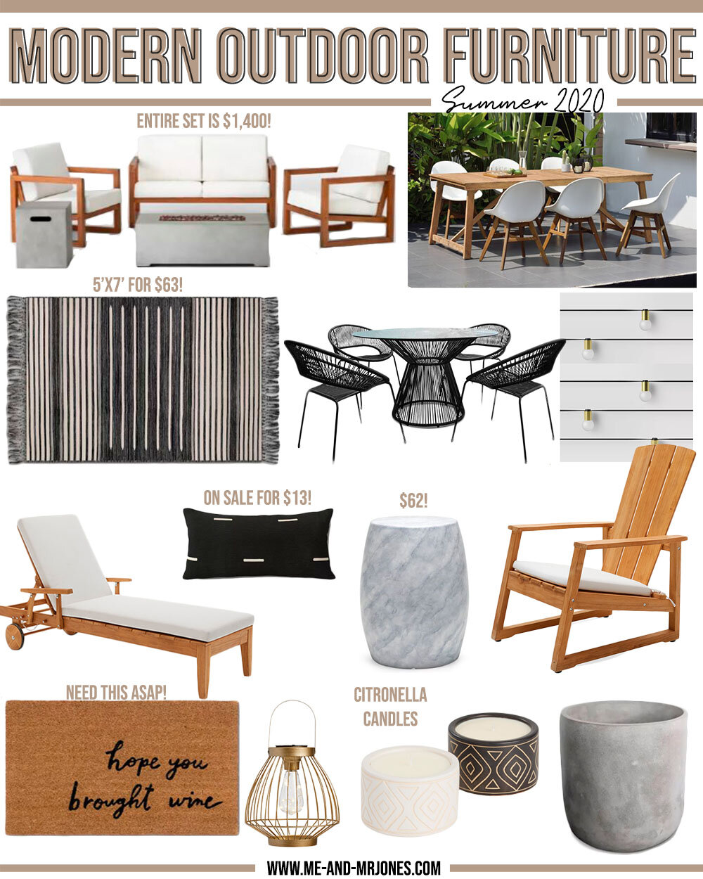 FRIDAY FINDS // MODERN OUTDOOR FURNITURE AND ACCESSORIES — Me and Mr. Jones