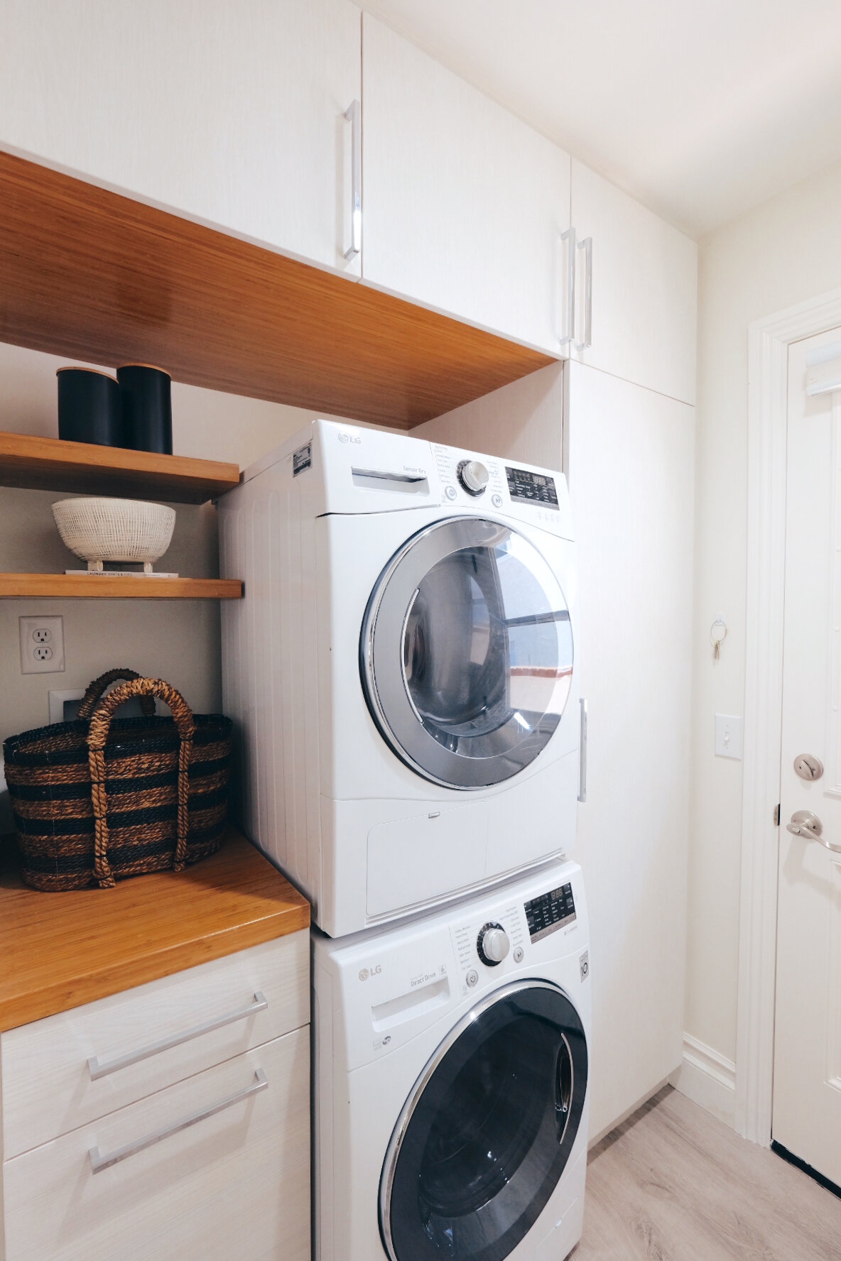 OUR SMALL SPACE LAUNDRY ROOM // — Me and Mr. Jones