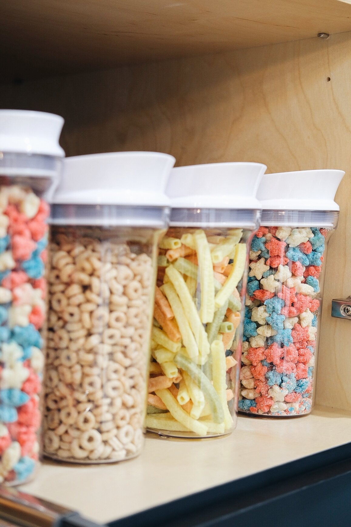 Pantry organization with clear containers - Christina Maria Blog