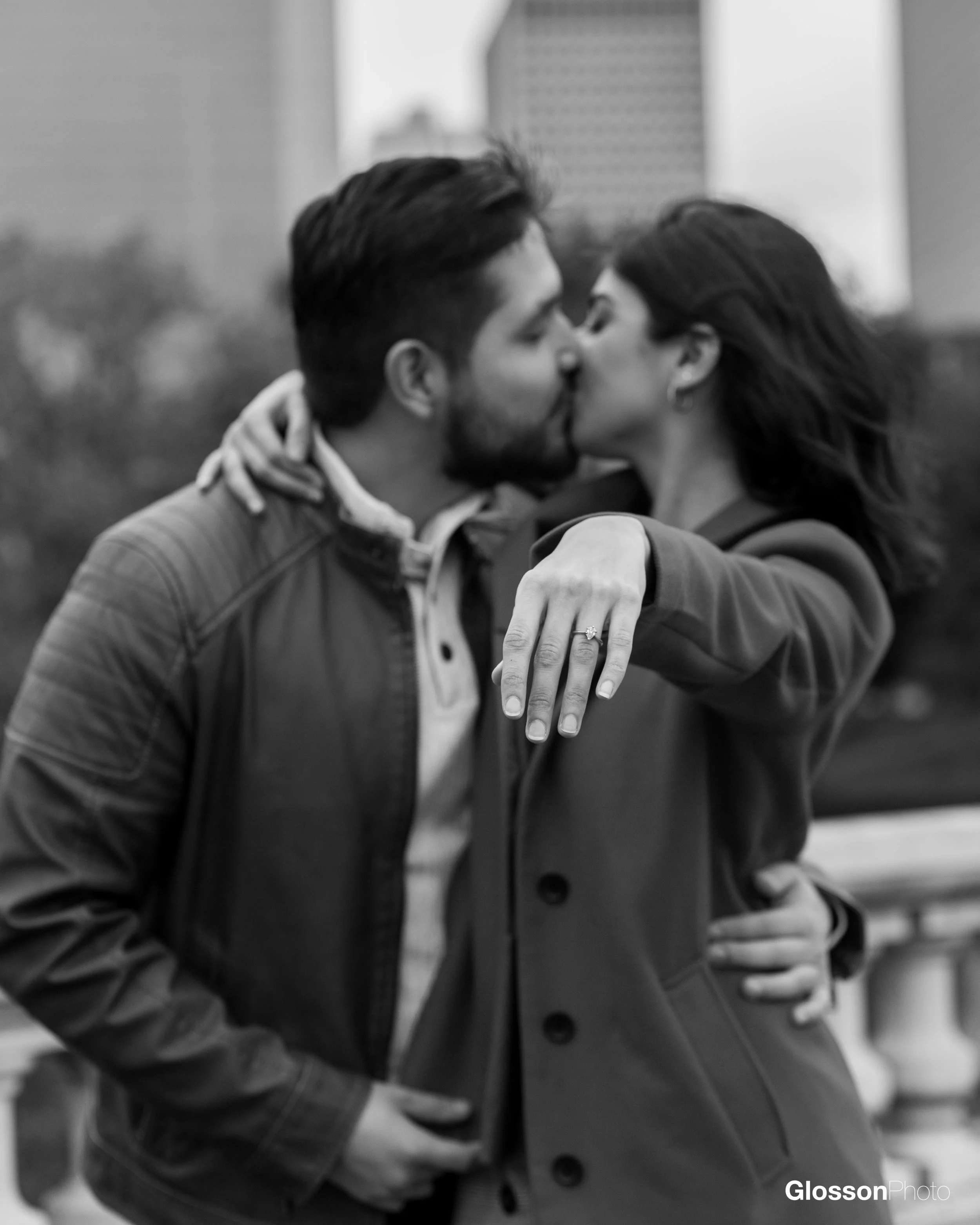 Engagement At Buffalo Bayou Park in Houston