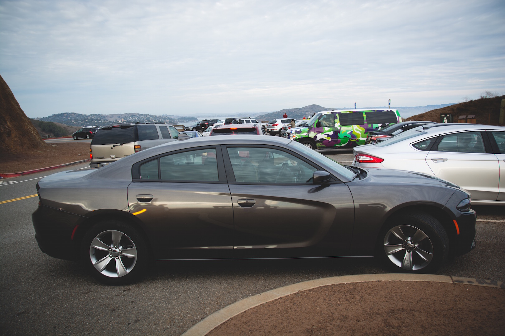 When we rented a car, we wern't expecting a 2015 Dodge Charger but yes please