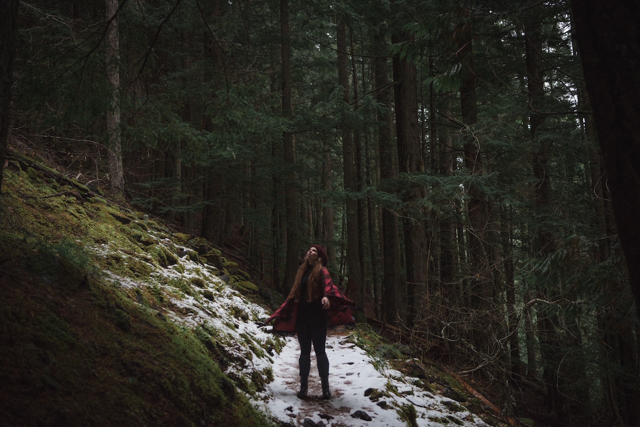 Our first sight of snow in the lush green. We had no idea what was up ahead of us.... 