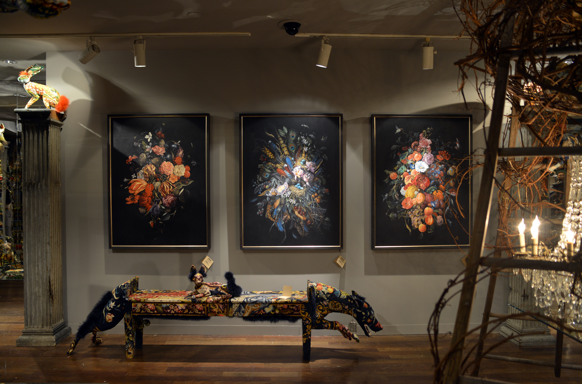 Bergdorf Goodman Loft | Paintings by Jake Messing | Sculptures by: Frédérique Morrel | Photography by: Lauren L Caron © 2015