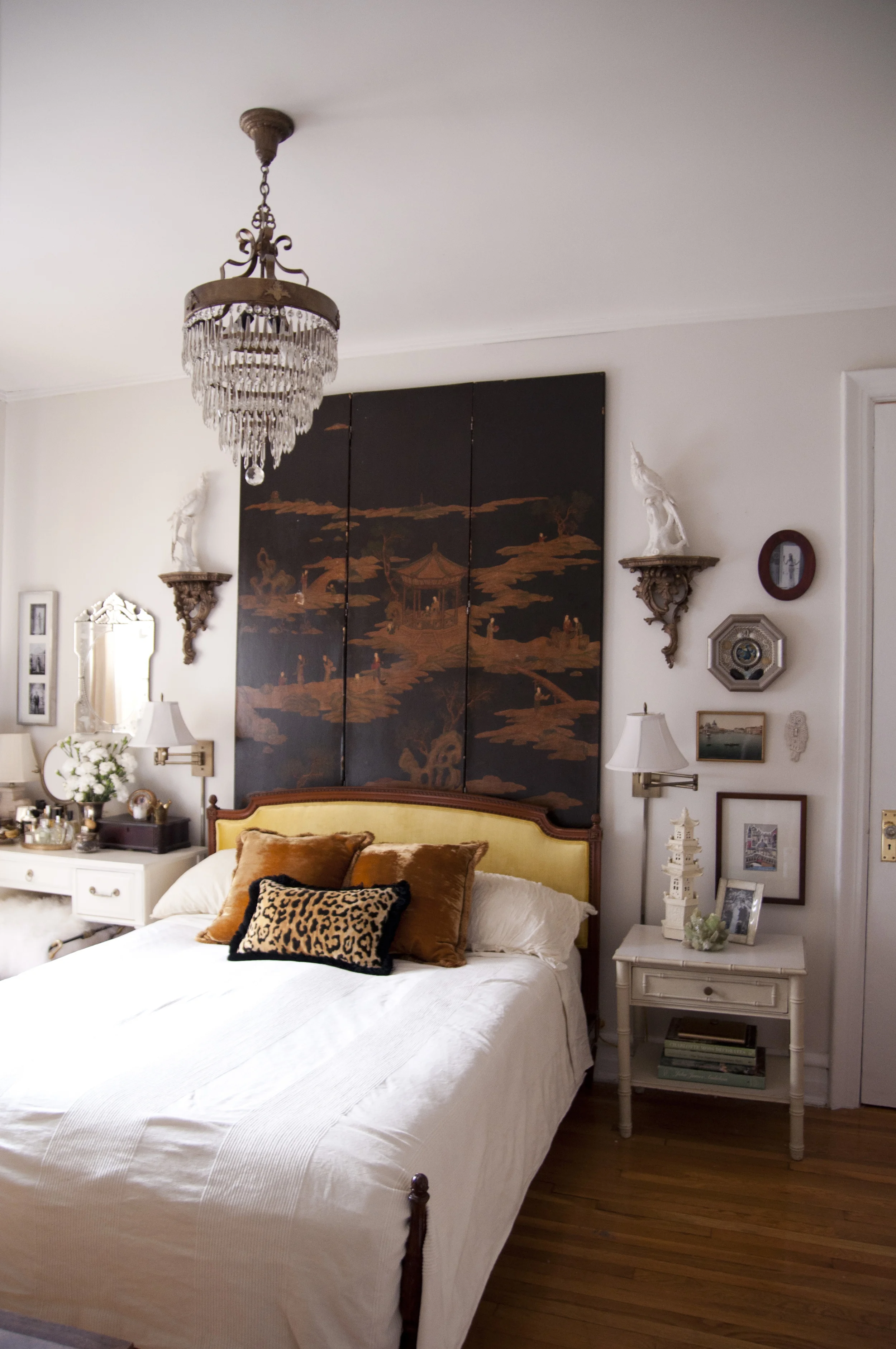 Our Vintage French Style bed from the 1930's. Photograph by Lauren L Caron © 2015