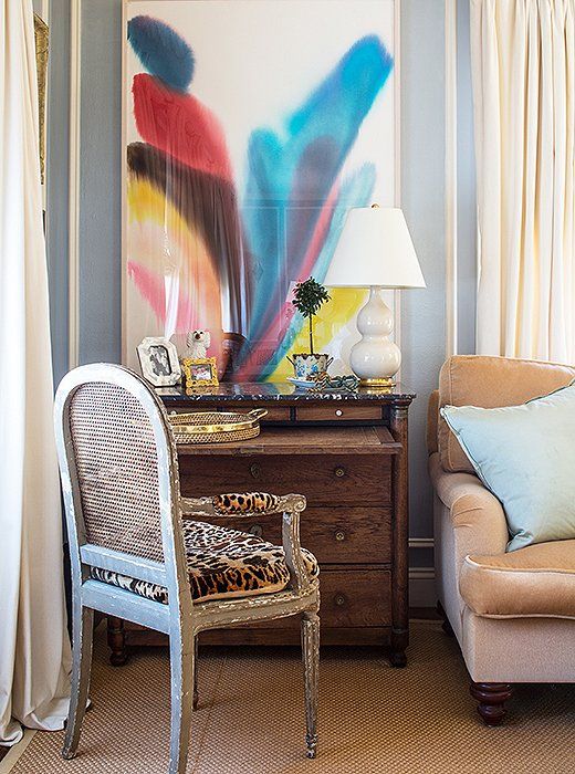 Living Room - Secretary Desk Inspiration | Interior Design - Kim Bachmann | One Kings Lane | Photos - Nicole LaMotte