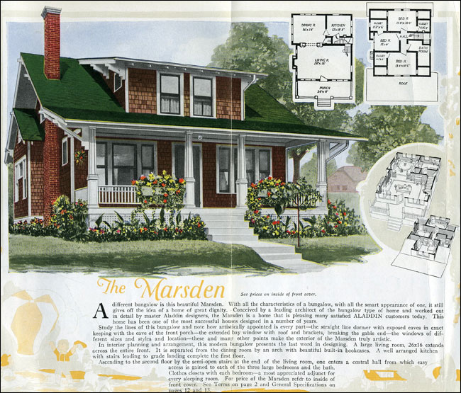 1920s Craftsman Bungalow plans from antiquehomestyle.com
