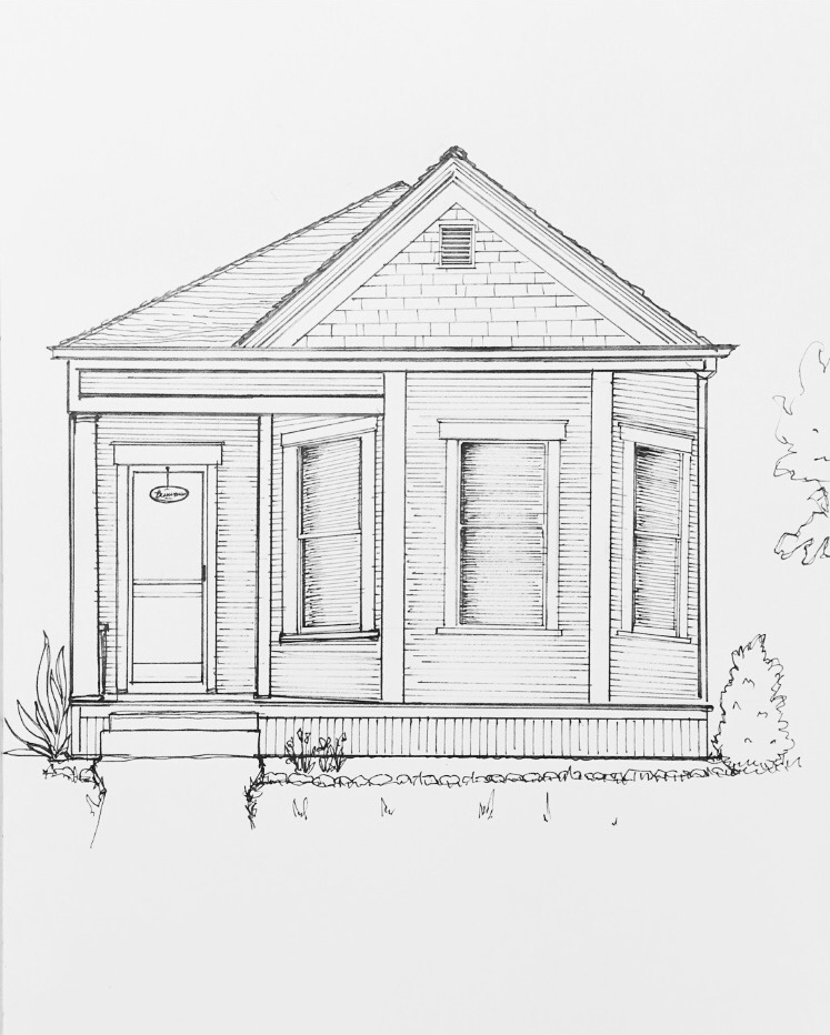 The drawing pre-color | Lauren L Caron © 2016