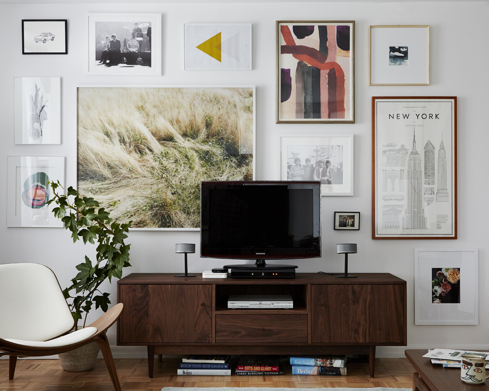 Joanna Goddard's living room designed by Emily Henderson