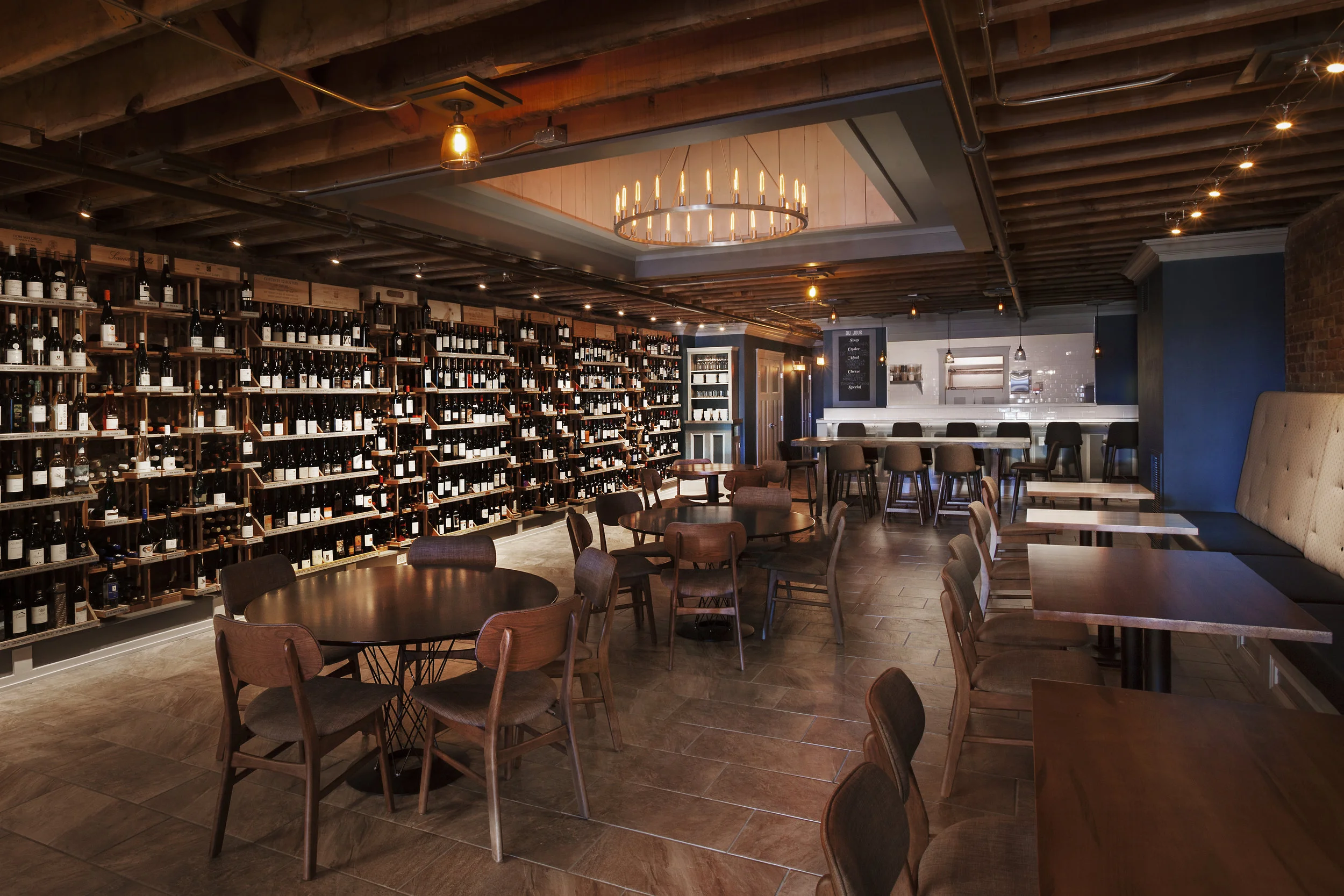 Reitz Builders - Wine rack stand and installation/Chandelier enclosure