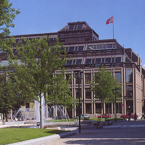 NORGES BANK NYE HOVEDSETE, OSLO + STENPRISEN 1987