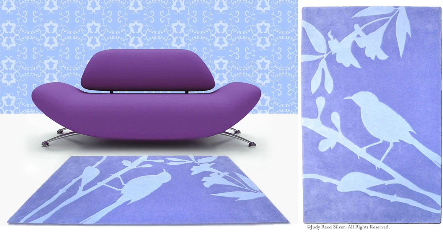 Bird Silhouette-Periwinkle