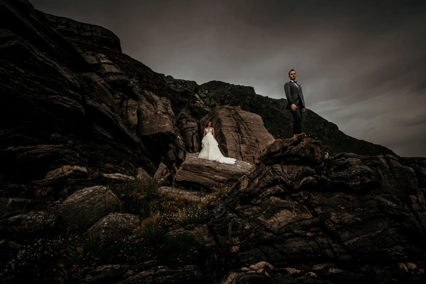Beautiful Henriette and Ole out in the wild and majestic landscape by the ocean.
I can&rsquo;t wait to get started with the weddings for this year, only a few weeks to go, for breathtaking views, jawdropping landscapes and beautiful newlyweds in love