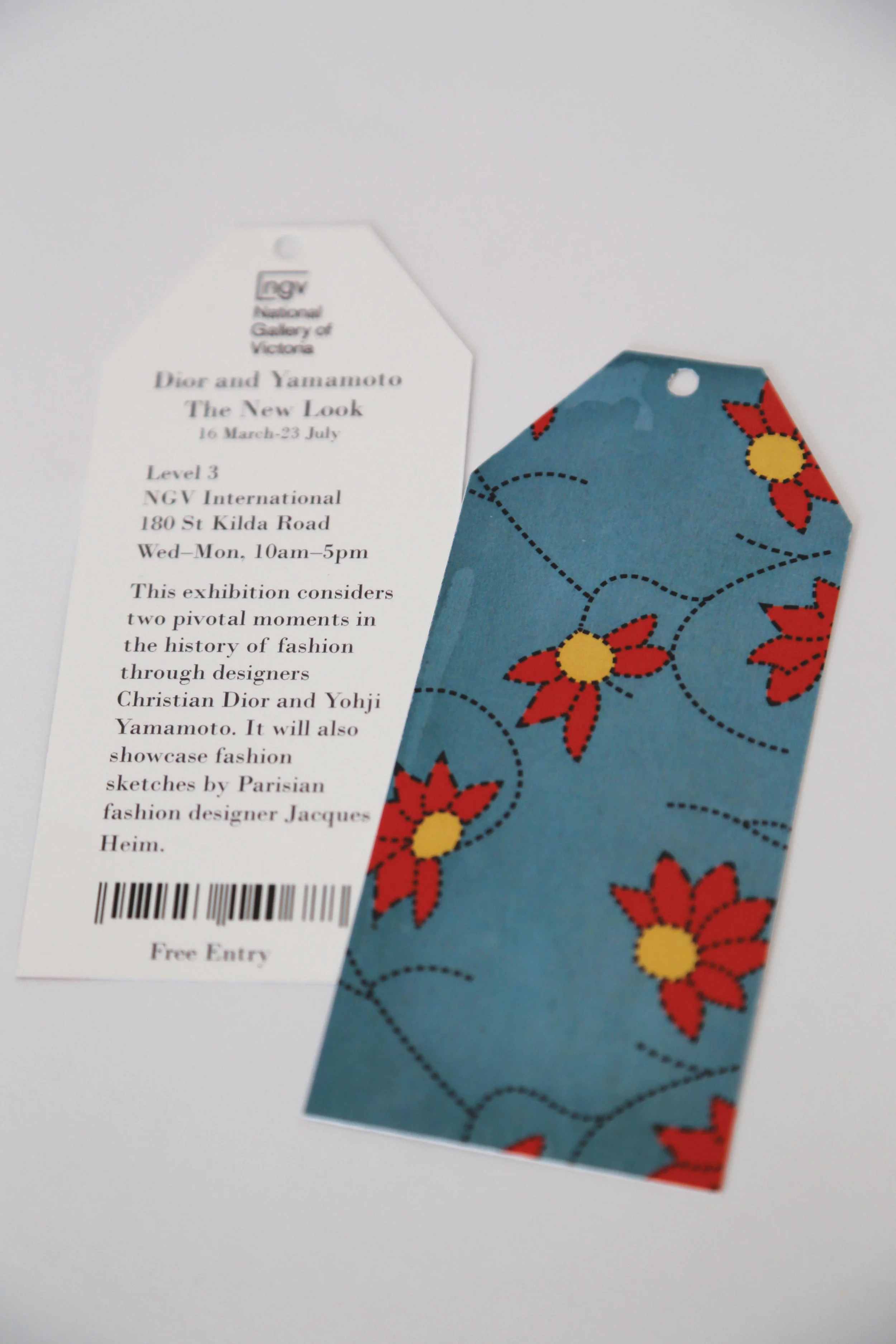 Accompanying exhibition tags