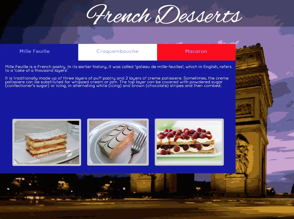 Mille Feuille interface