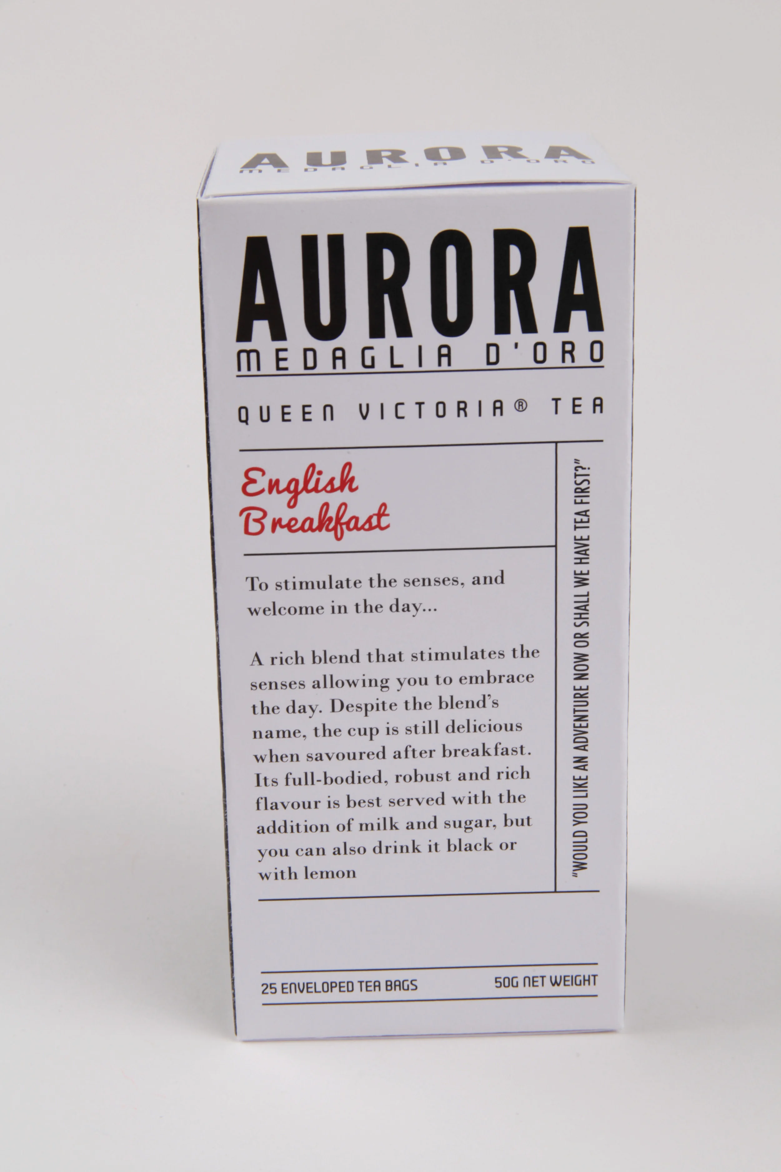 Front view of packaging