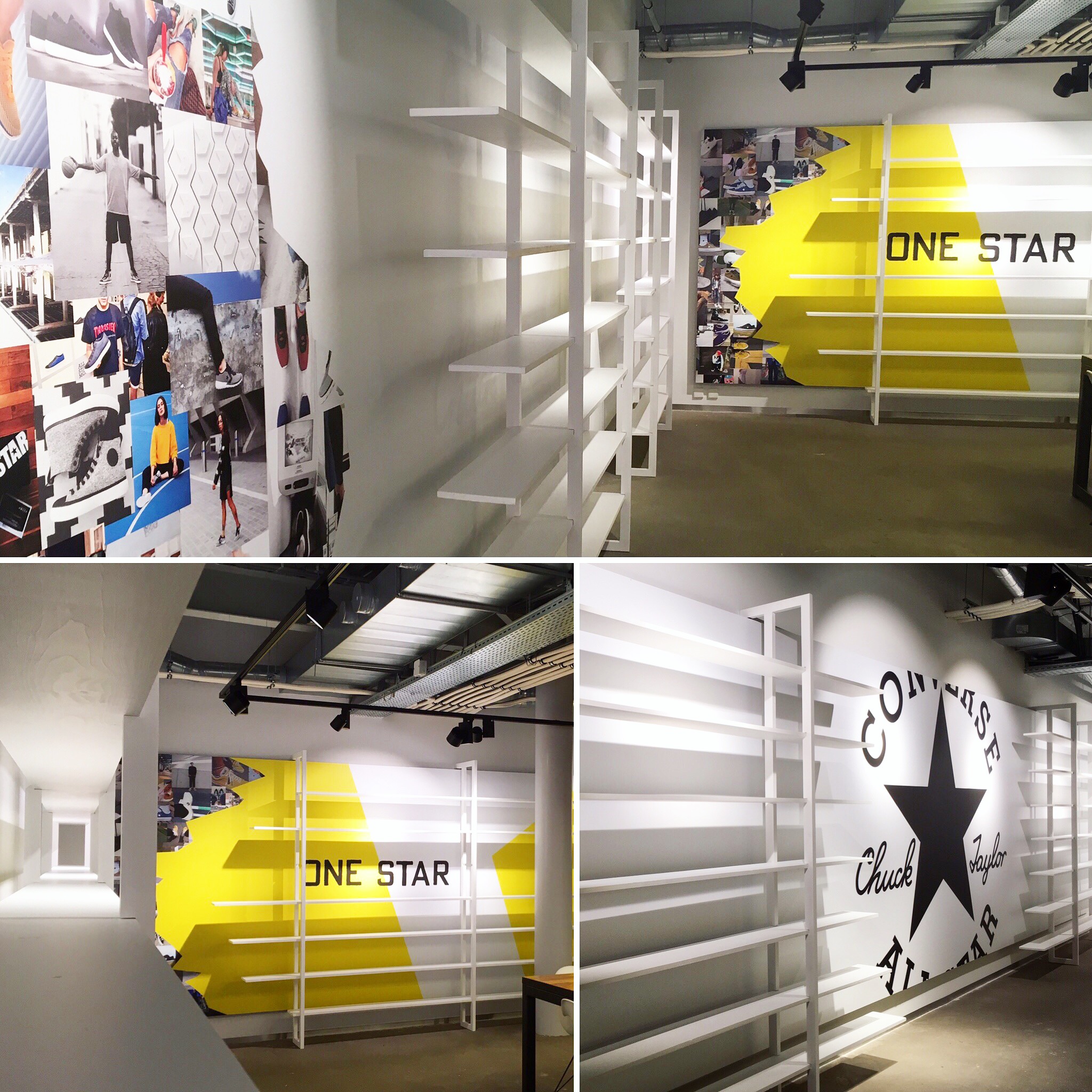 HQ in-house showroom shelf system F/W 2017