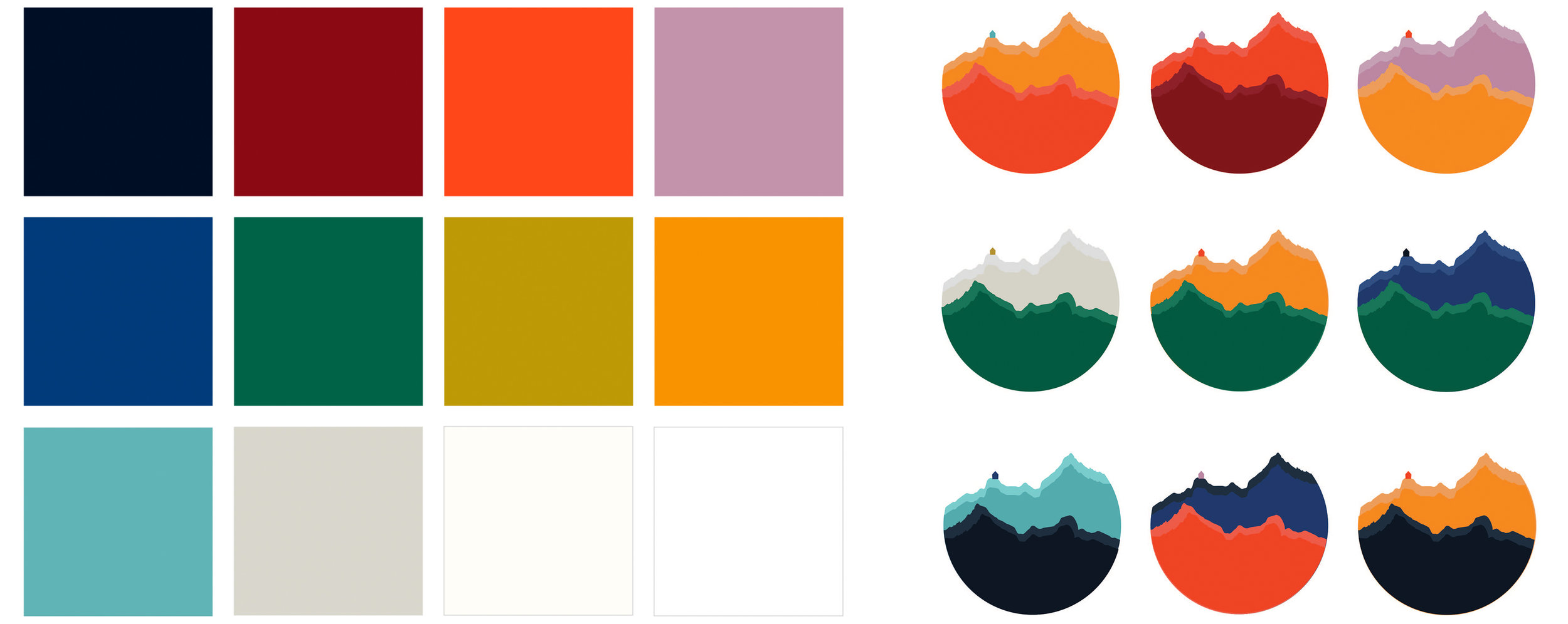 color palette and logo color options