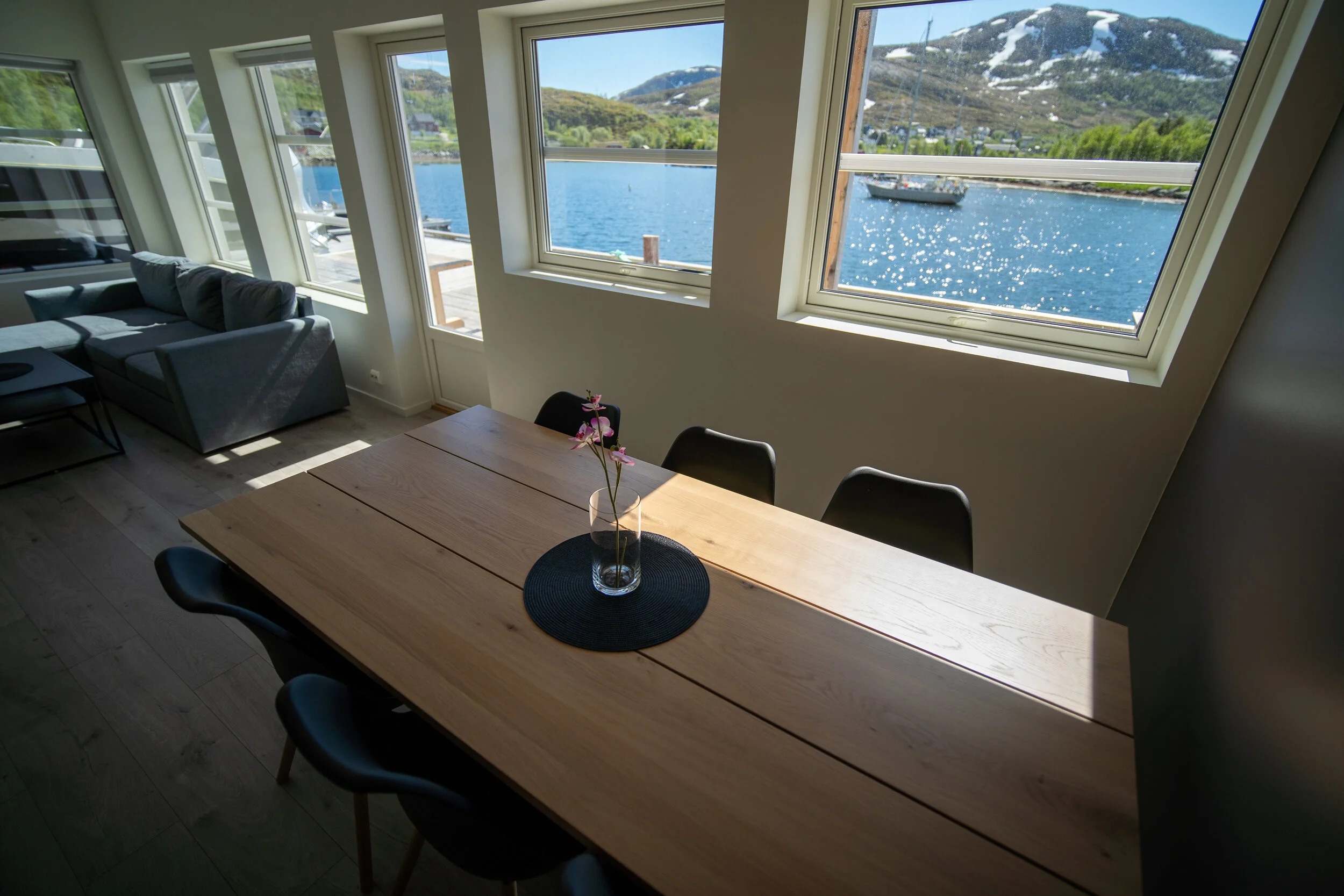 A cabin along a fjord in Norway for holidays