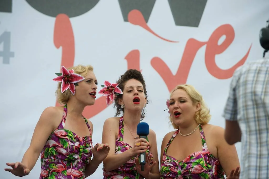 The Spitfire Sisters at Farnborough International Air Show, 2014.