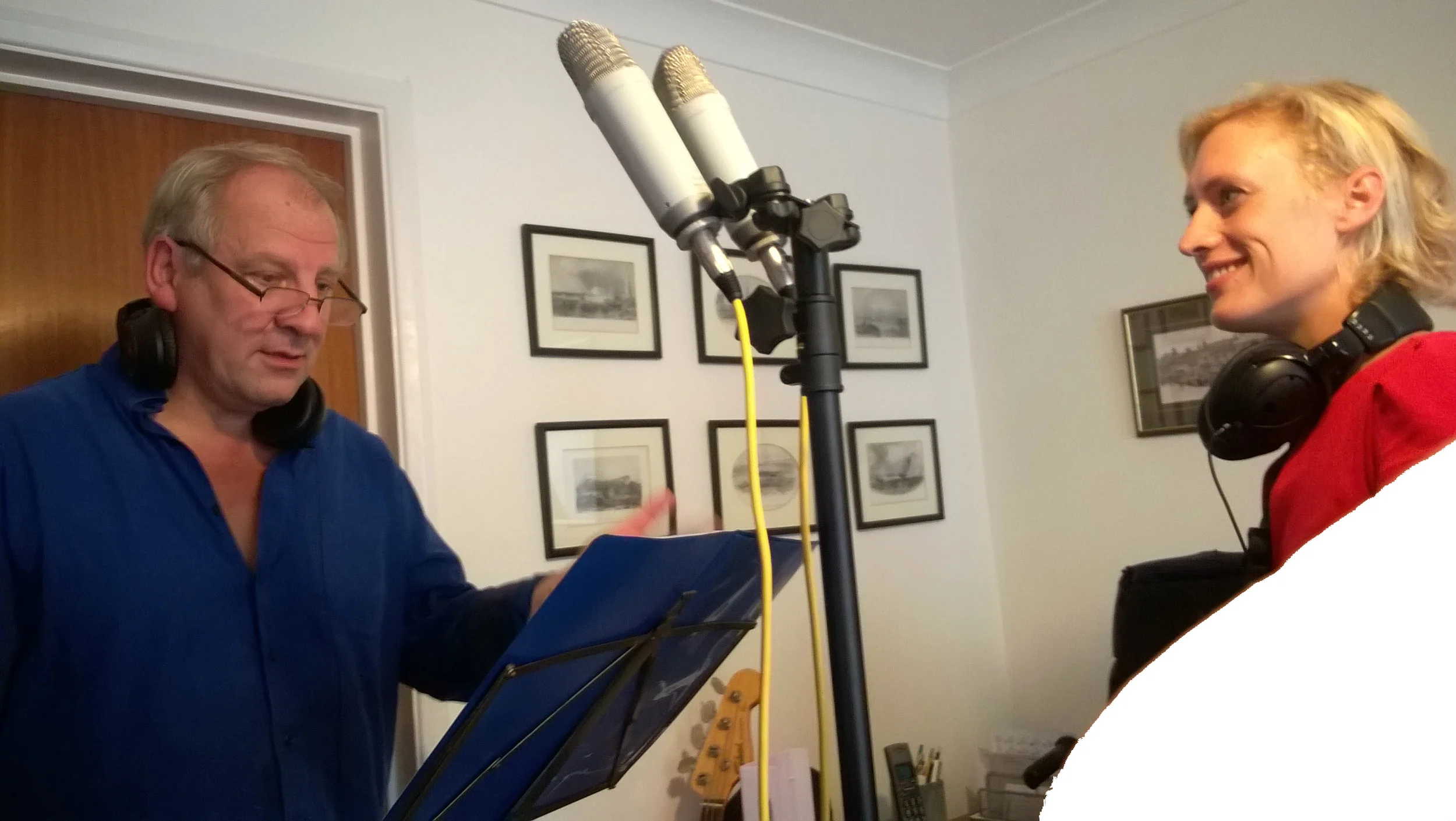 Recording Simon Slater's clarinet parts at 51 Skin Studio