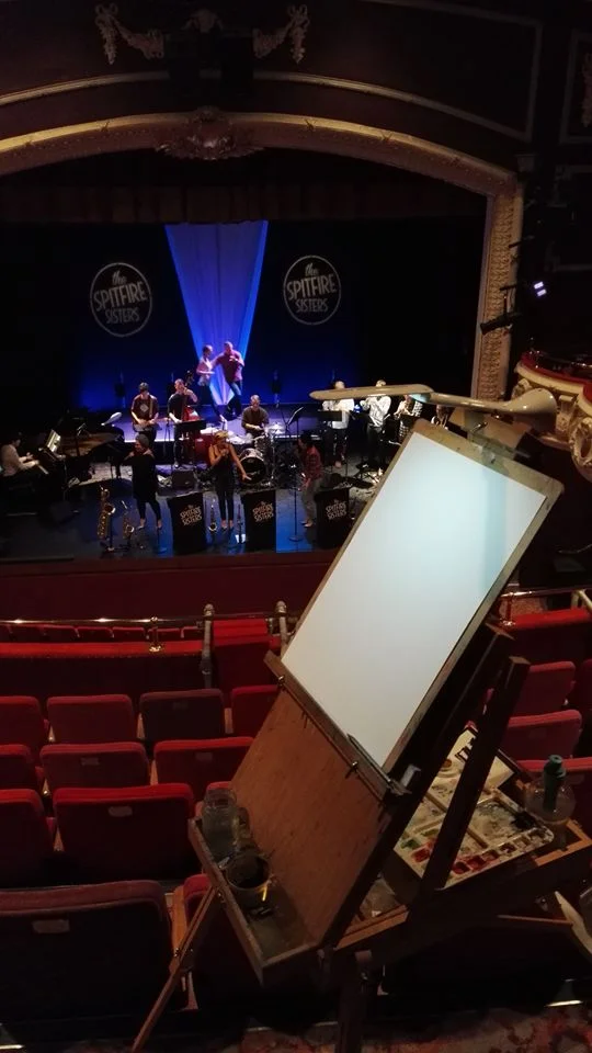 Lucy's view from the circle during sound check.