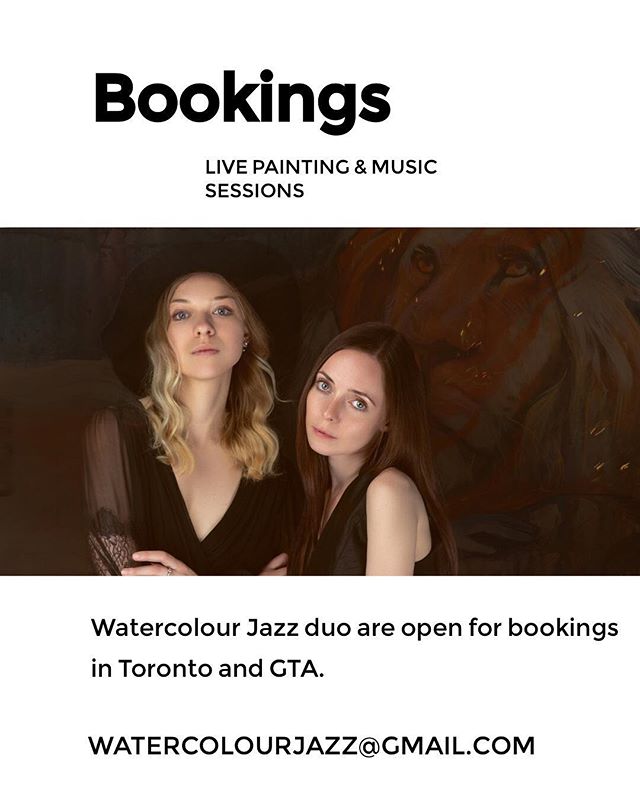 We bring an exquisite combination of art to your events with Watercolour Jazz live painting and music sessions. We are open to perform at galas, openings, private parties, art events etc. DM or email us - we&rsquo;d love to chat!
.
.
.
#torontoevents