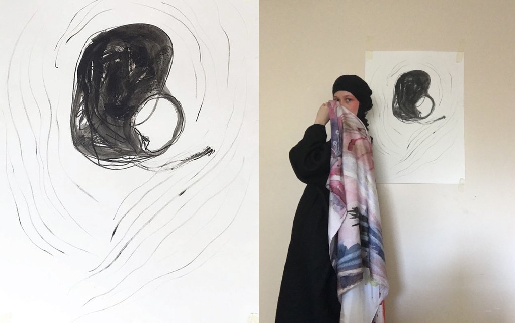 Ksenia and Scarf: First Light