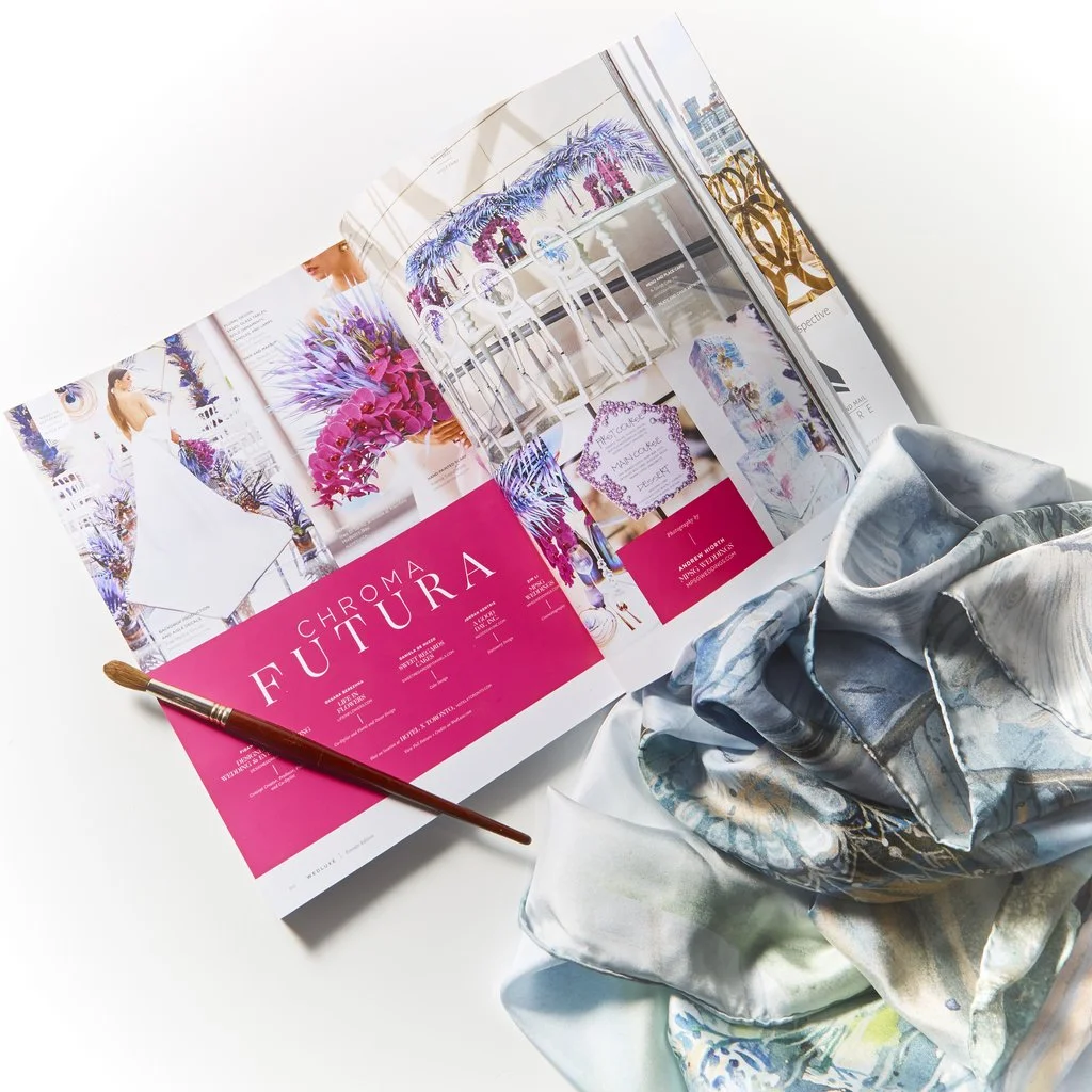 Chroma Moderna Styled shoot organized by Designed Dream, featured in WedLuxe , photo: Michael Haley WedLuxe , photography: MPSG Weddings