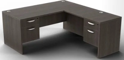 Prime "L" Desk 66" x 72" (Grey Finish) - $925.00