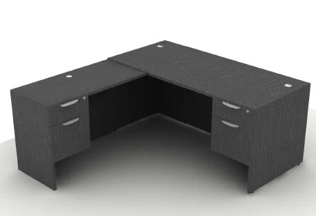 Prime "L" Desk 66" x 72" (Grey Finish) - $975.00