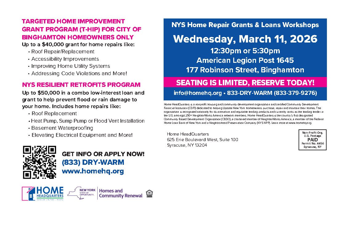 NYS Home Repair Grants and Loans Workshop