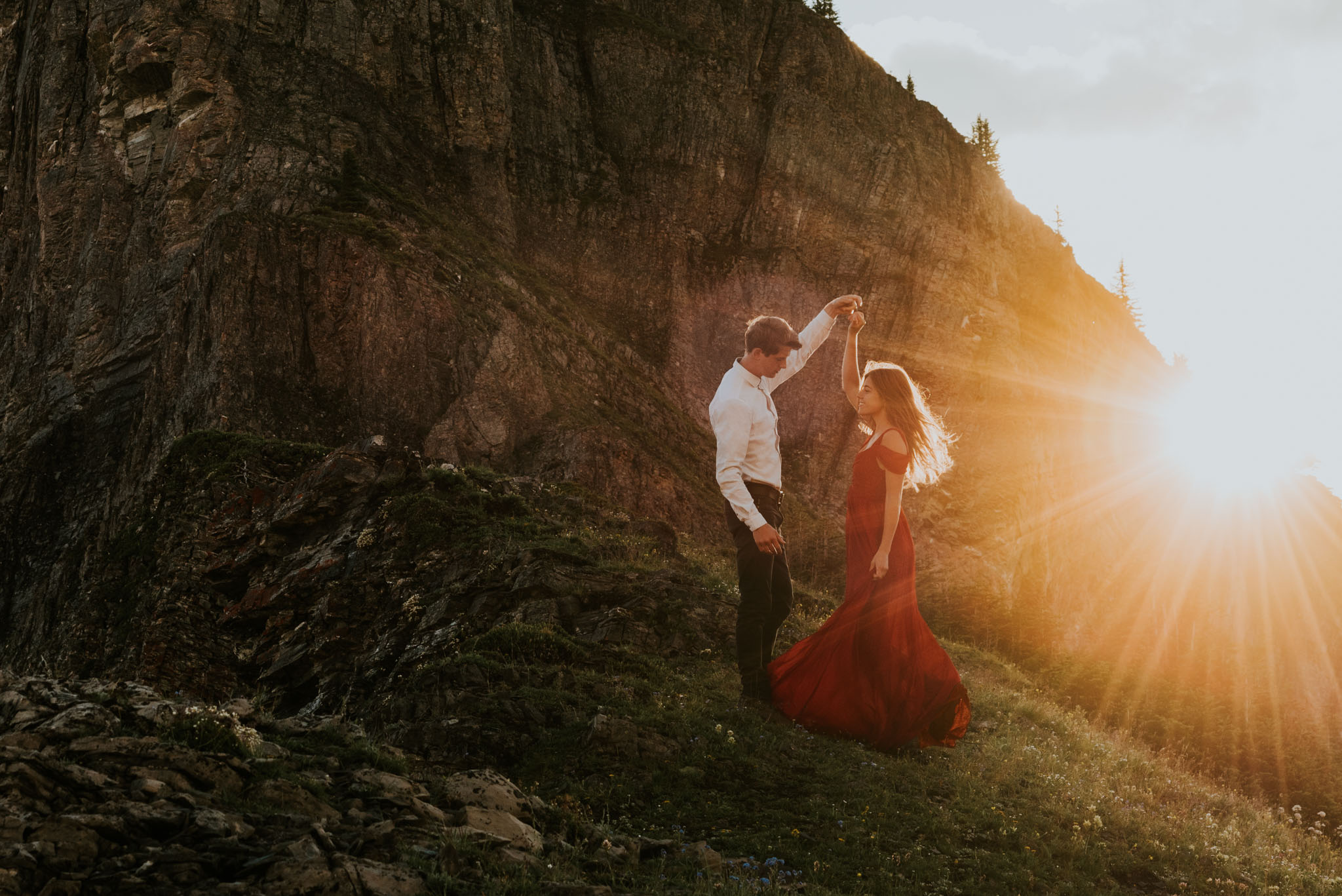 Mountain top adventure session