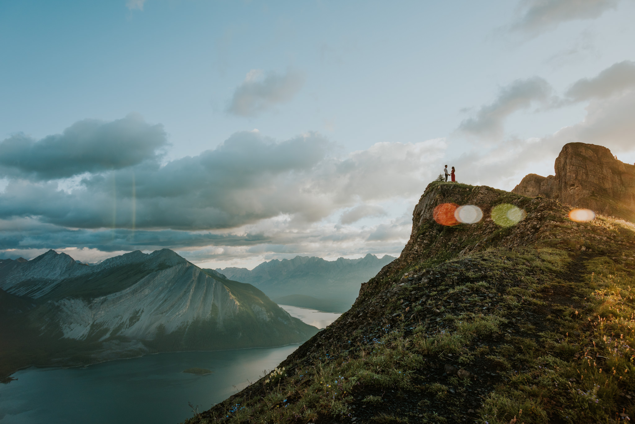 Mountain top engagement session