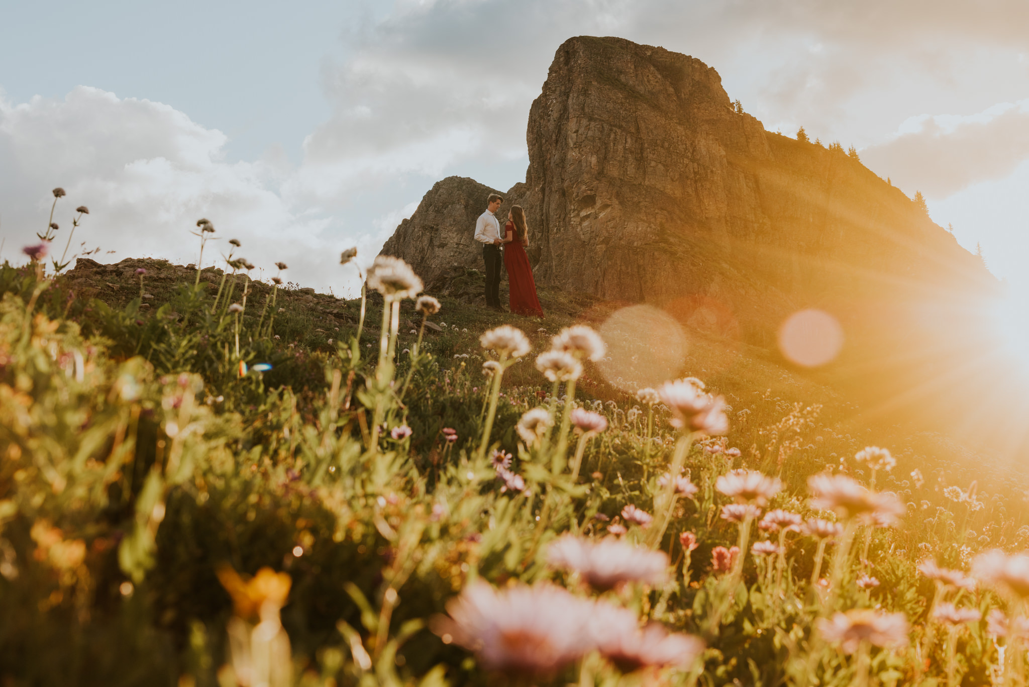 Wildflower engagement session