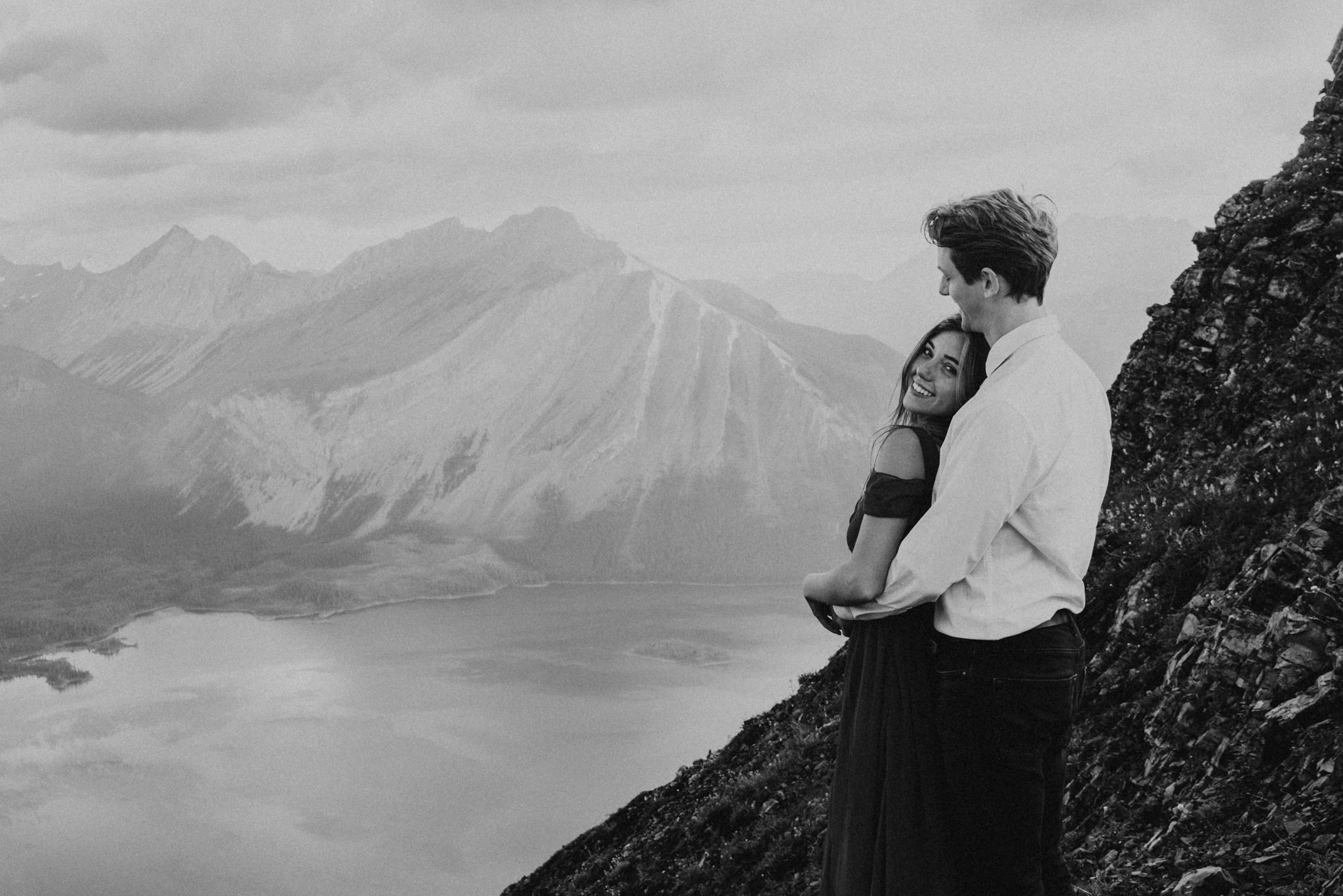 Couple on mountain