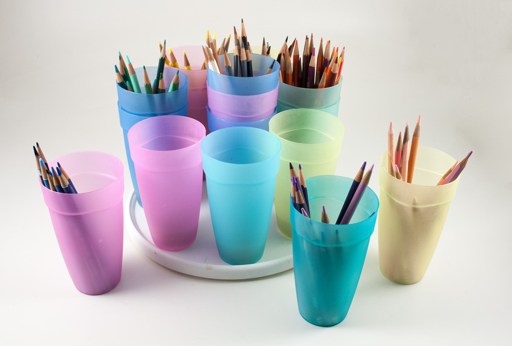 Make a Revolving Pencil Caddy with Lift-out Cups — Marjorie Sarnat, Artist