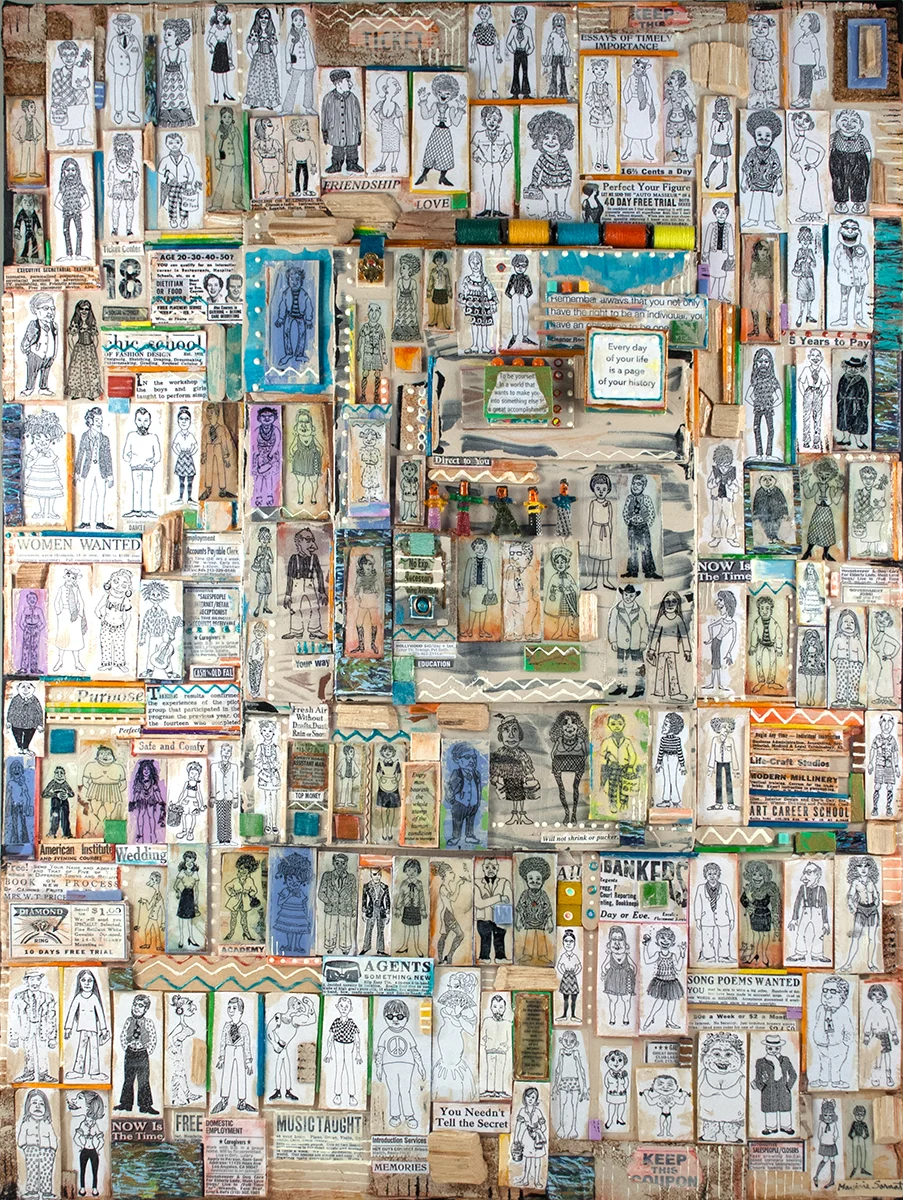 EVERY DAY OF YOUR LIFE - MIXED MEDIA 18 IN X 24 IN - ©MARJORIE SARNAT