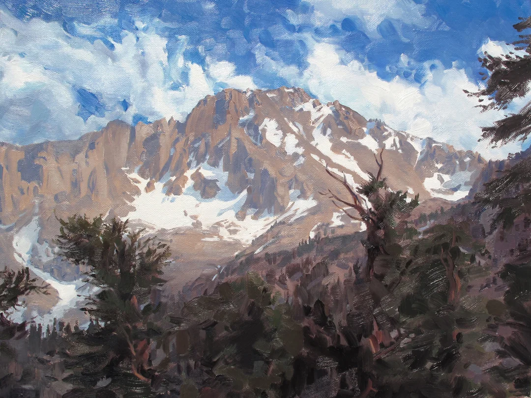 UNIVERSITY PEAK, SIERRAS, OILS © Maryann Thomas