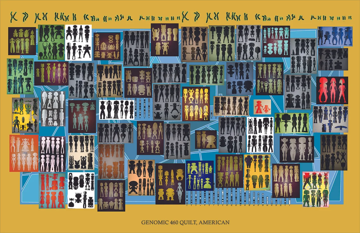 GENOMIC4 – 460 QUILT | DIGITAL COLLAGE | 16 in. x 24 in. | © KWEI-LIN LUM