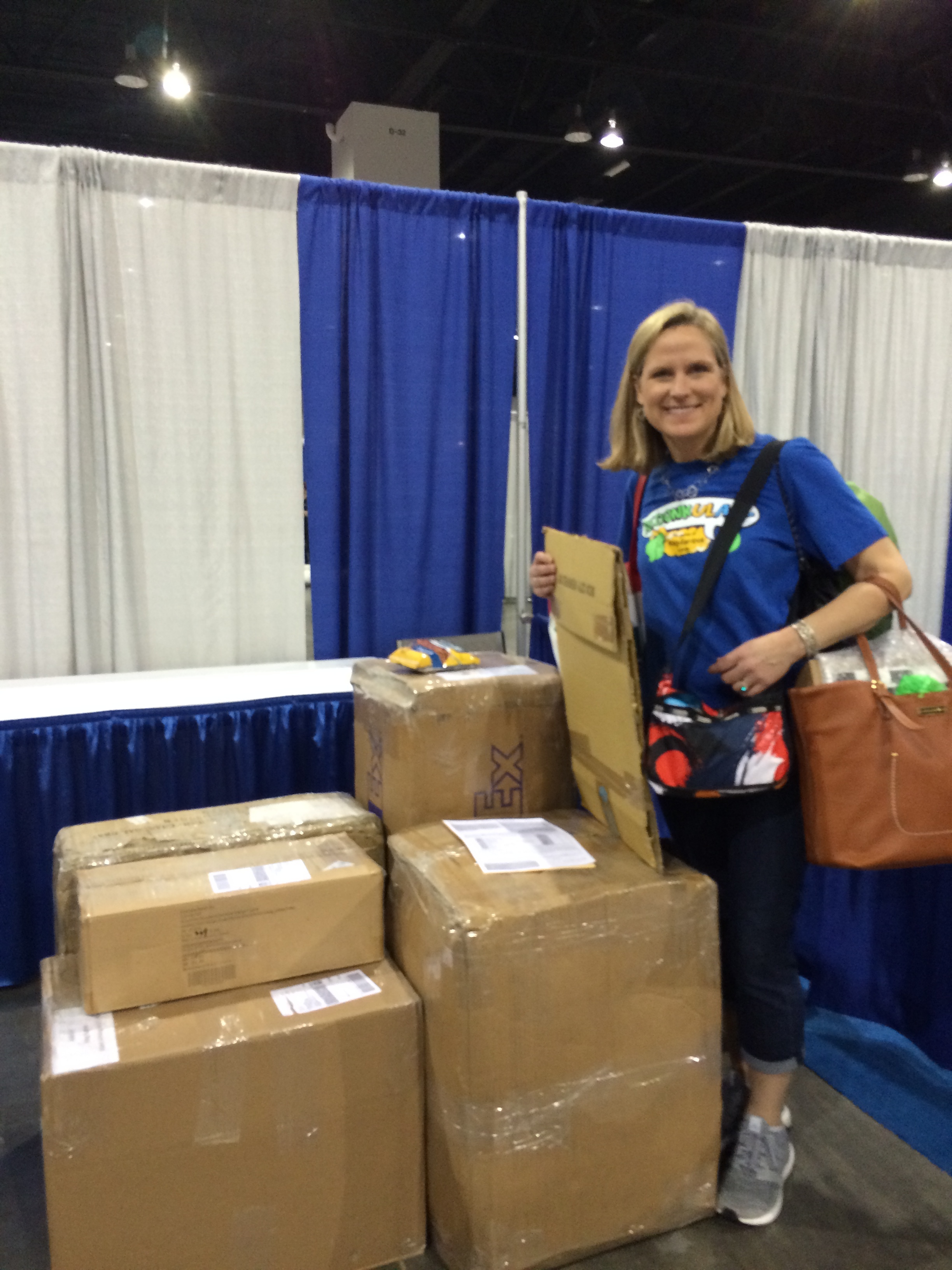 All packed up and ready to go! It's hard to believe the entire Continuum Games exhibit fit inside these boxes!
