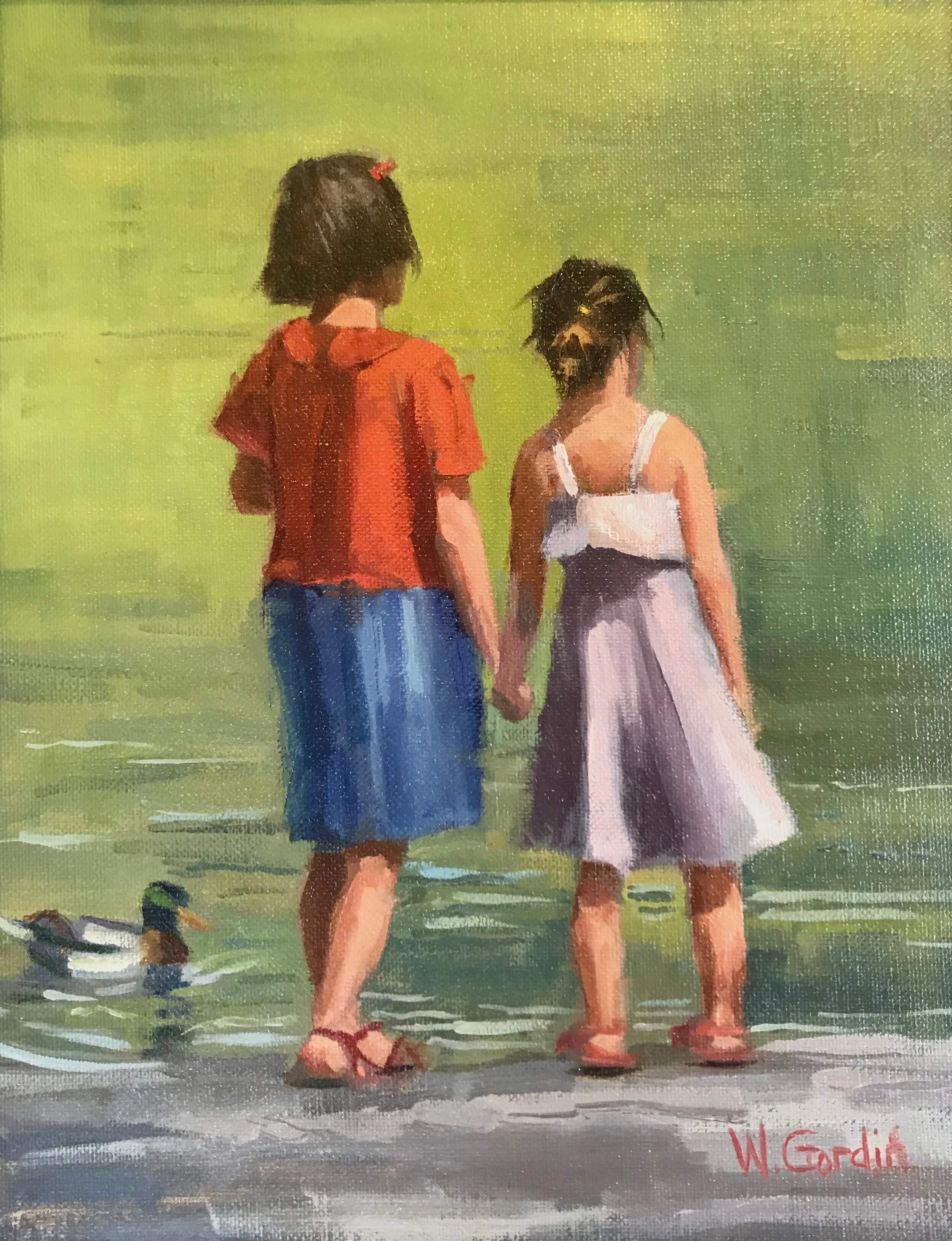  Feeding the Ducks  14x11 