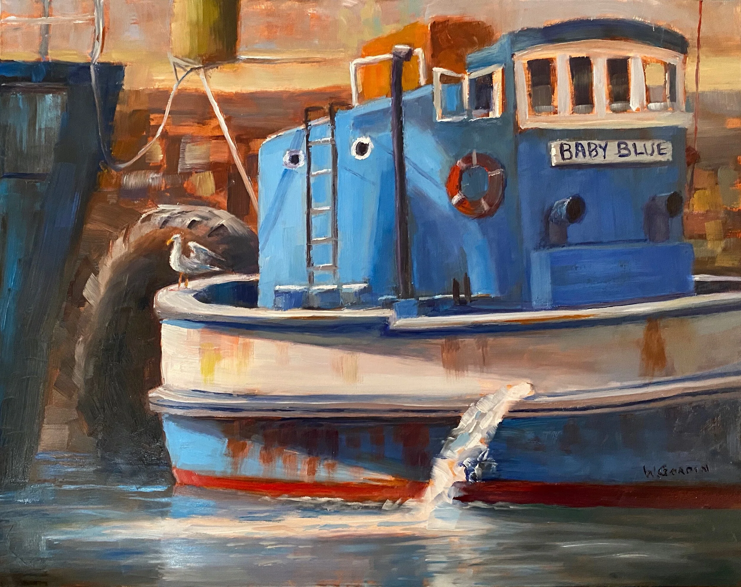  Baby Blue  11x14  Oil  Sold 