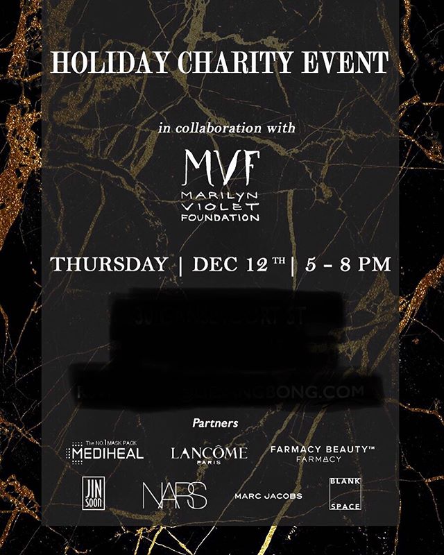 My charity, Marilyn Violet Foundation, is headed into its 5th year! Tonight I collaborate with incredibly talented people and amazing brands to help raise funds for the coming year. If you&rsquo;d like to join, please DM me, as invitations were sent 