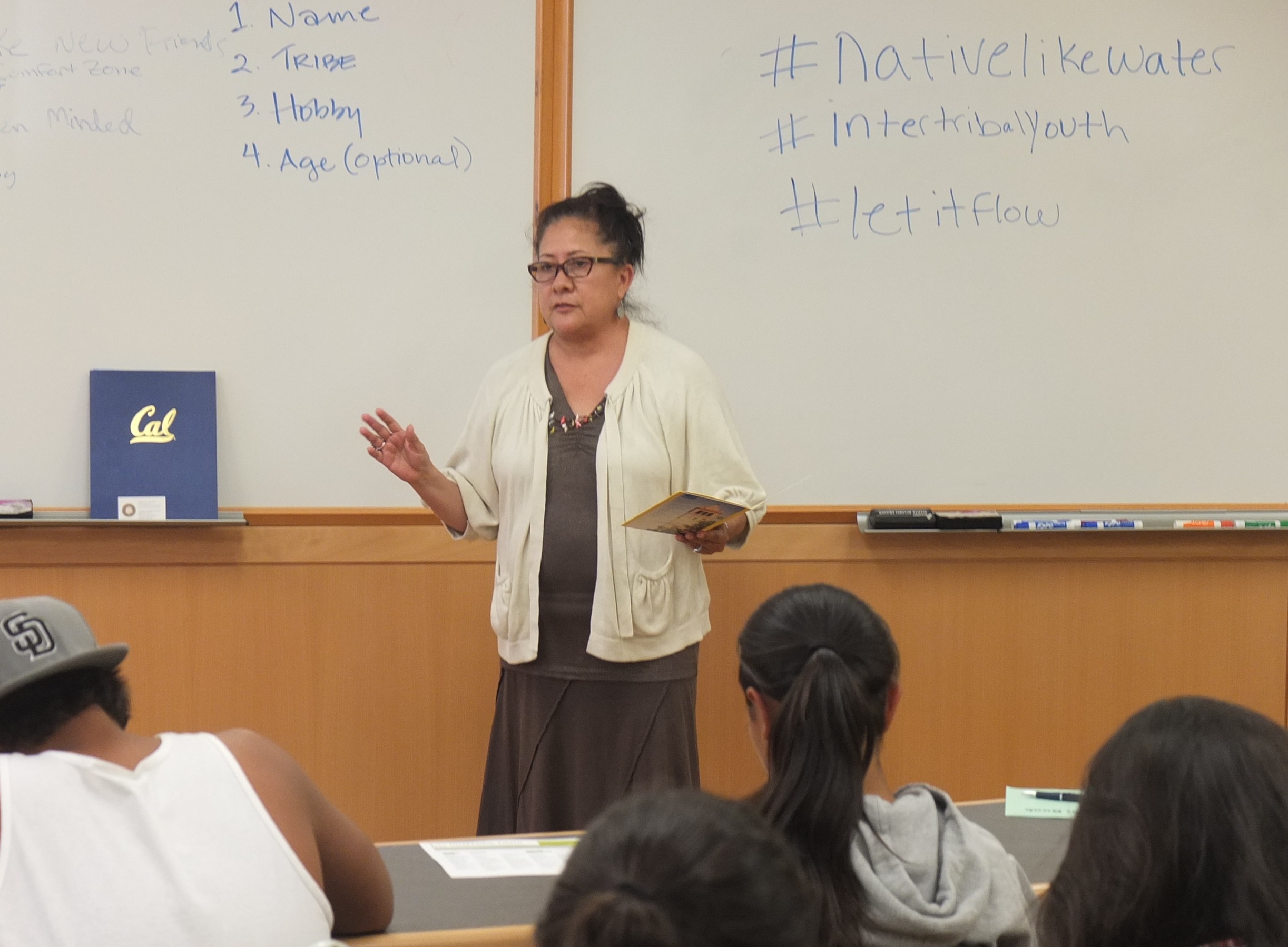 UC "Cal" Berkeley's Bridget Neconie letting it flow.