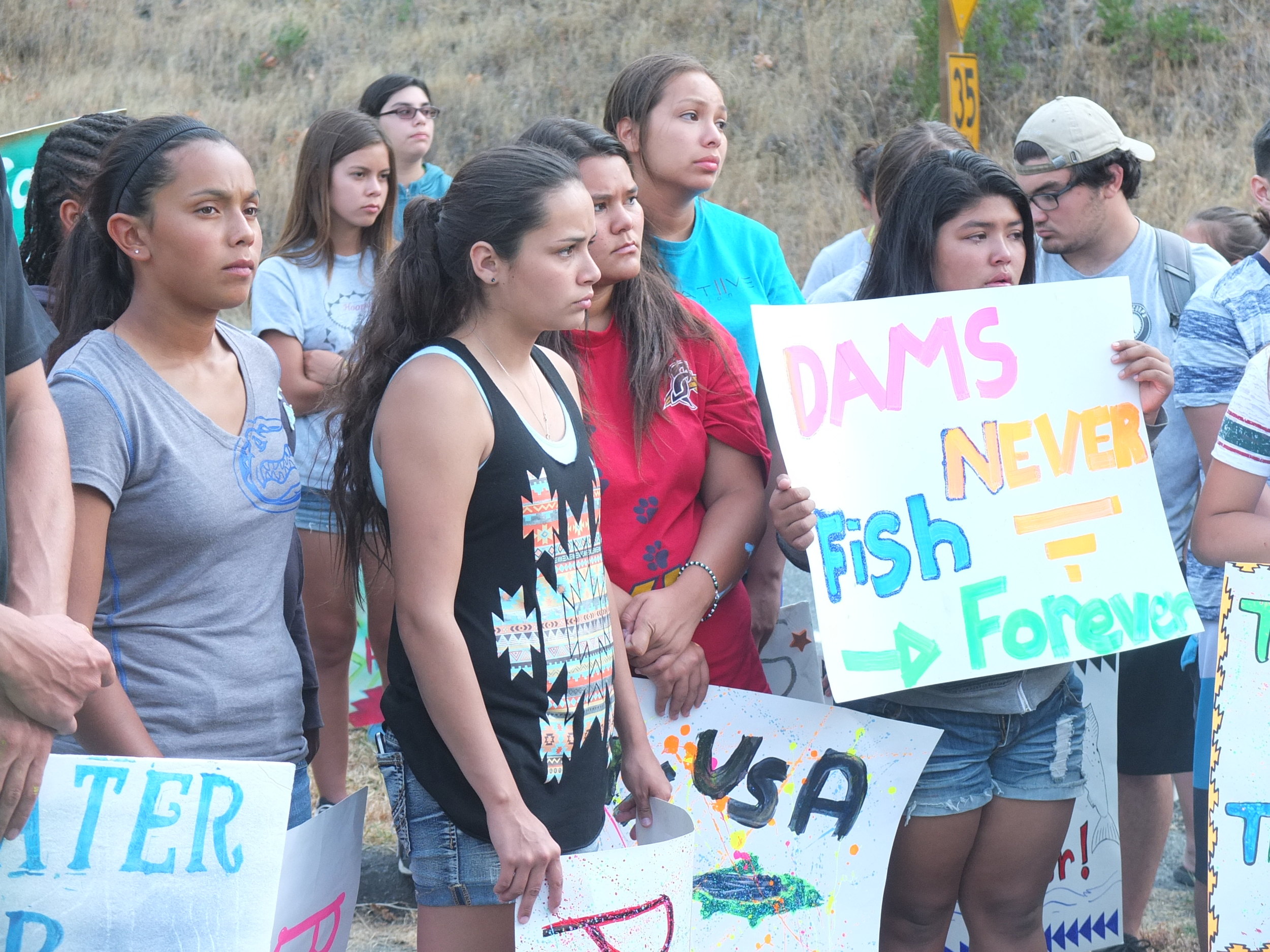 So Cal and Nor Cal youth in unity for Hoopa Reservation water rights, survival.