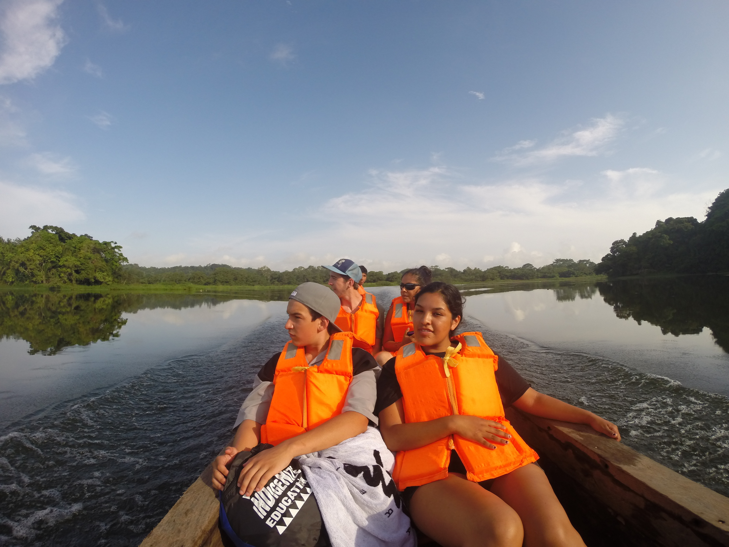 from California to Panama. John Tuff Turner, luiseno of Rincon Reservation joins Erin Lachappa of the Sycuan Kumeyaay Nation as they visit Embera Quera nation on the Panama Canal Waterways.
