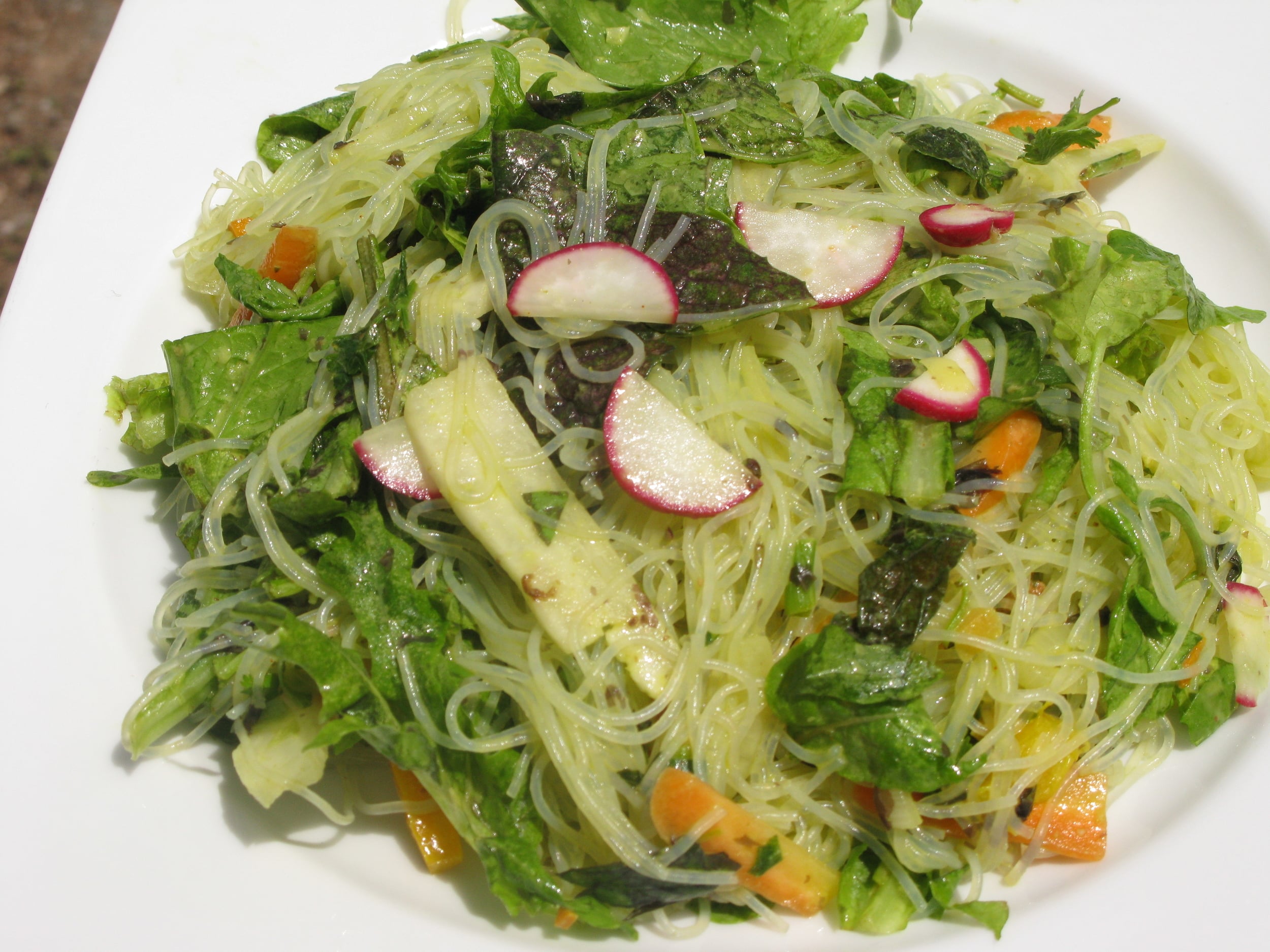 Drunken Master Mung Noodle Salad. Fresh and blessed. Sourcing Organic whenever possible. 